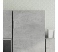 Ziaphsol Armoire Murale Gris béton 45x42,5x40 cm en Bois d'ingénierie avec Porte Flexible, idéale pour Salon, Chambre ou Cuisine, offrant Un Espace de Rangement Pratique et Solide pour Votre