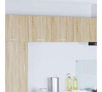 Ziaphsol Armoire Suspendue avec Porte Riga 2 pièces Chêne Sonoma et Blanc pour Rangement Cuisine Moderne, Meuble Mural Durable avec Grande capacité, idéal pour Salle à Manger et Salon