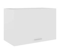 Ziaphsol Armoire Suspendue Blanche Lyon 60 x 31 x 40 cm en Bois d'ingénierie pour Cuisine, Rangement Pratique avec Porte Rabattable, idéale pour Salle à Manger et Salle de séjour