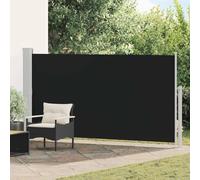 Ziaphsol Auvent latéral rétractable de Patio Noir 170 x 300 cm, Toile Polyester résistante aux UV et à l Eau, Store déporté pour terrasse Balcon Jardin avec Fixation Murale et Retour Automatique