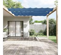 Ziaphsol Auvent Vertical Bleu 60 x 800 cm en Tissu Oxford 100% Polyester, écran de Balcon résistant à l'eau et aux UV, intimité pour Jardin terrasse Patio extérieur