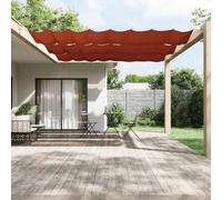 Ziaphsol Auvent Vertical Terre Cuite 140 x 360 cm en Tissu Oxford 100 pour Cent Polyester, résistant à l'eau et aux UV, pour Balcon Jardin terrasse Patio et intimité extérieure
