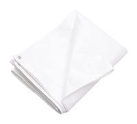 Ziaphsol Bâche 260 g/m² 3 x 5 m blanche en polyéthylène haute densité imperméable, indéchirable, résistante aux intempéries pour meubles de jardin, piscine, voiture, vélo, protection contre la pluie