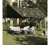 Ziaphsol Bâche de Camping Verte 430x380x résistante au Vent, légère et Portable pour randonnée Bivouac, Trekking, Camping en Plein air et activités Outdoor