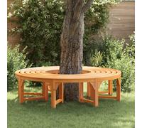Ziaphsol Banc d'arbre 2 pièces en Bois d'eucalyptus Massif Naturel 160 x 80 x 45 cm pour mobilier extérieur terrasse Patio Balcon Cour Jardin avec Assise Confortable et Structure Durable