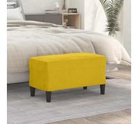 Ziaphsol Banc rembourré jaune en velours 70 x 35 x 41 cm Banc de couloir multifonction comme repose-pieds ou banc de lit, avec rembourrage en mousse pour salle à manger, couloir, couloir