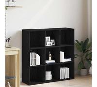 Ziaphsol Bibliothèque en bois avec 9 compartiments, 98 x 29 x 97,5 cm, organiseur cube polyvalent pour livres et décoration, solution de rangement élégante