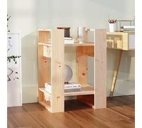 Ziaphsol Bibliothèque en Bois de pin Massif 41x35x57 cm, séparateur de pièce, Meuble de Rangement élégant pour Salon, Bureau, Chambre, Couloir, avec Fixation Murale