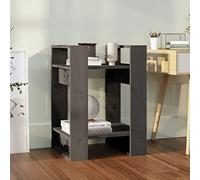 Ziaphsol Bibliothèque Gris en Bois de pin Massif 41x35x57 cm Meuble de Rangement Multifonction pour Salon Bureau Chambre Enfant avec Fixation Murale