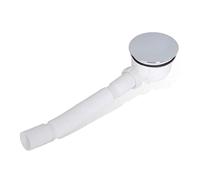 Ziaphsol Bonde de douche chromée avec dôme bombé - Diamètre extérieur : 11,5 cm - Diamètre intérieur : 9 cm - Tuyau de 4 cm - Réglable de 44 à 93 cm - Pour montage sanitaire de douche