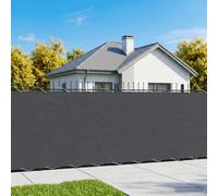 Ziaphsol Brise-vue pour balcon - 1,5 x 25 m - Tissu avec revêtement en polyuréthane noir - Protection contre le vent et le soleil - Résistant aux intempéries - Montage facile - Convient pour balcons