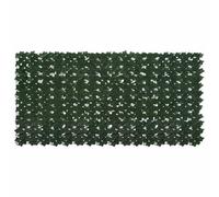 Ziaphsol Brise-vue pour balcon - Avec feuilles - Vert foncé - 200 x 100 cm - Résistant aux intempéries - Résistant aux UV - Pour balcon, terrasse, jardin, intimité - Protection contre les rayons du