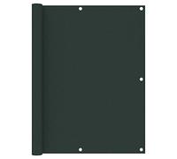 Ziaphsol Brise-vue pour balcon - Vert foncé - 120 x 600 cm - Tissu Oxford avec revêtement en polyuréthane - Imperméable et coupe-vent - Corde incluse pour un montage facile sur la balustrade