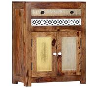 Ziaphsol Buffet latéral en Bois Massif 60 x 30 x 75 cm, Buffet bahut Enfilade, Commode Console, Rangement tiroir Porte Etagere pour Salon Salle Manger Entree Bureau