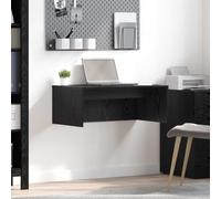 Ziaphsol Bureau Mural Chêne Noir Bois d'ingénierie 80 x 45 x 30 cm pour Espace de Travail Ergonomique à Domicile ou en Entreprise, idéal pour télétravail, étudiant, Rangement, Ordinateur, écran