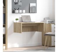 Ziaphsol Bureau Mural Chêne Sonoma Bois d'ingénierie 80 x 45 x 30 cm pour Espace de Travail Ergonomique à Domicile ou en Entreprise idéal pour télétravail et Organisation compacte