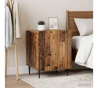 Ziaphsol Cabinet de Chevet 2 pcs Made of Durable Wood d'ingénierie with Vintage Finish Measuring 43 x 34.5 x 52 Centimeters Set of Two Bedside Tables Ideal