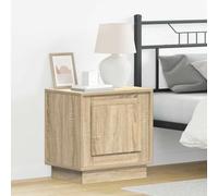 Ziaphsol Cabinet de Chevet 2 pièces en chêne Sonoma Moderne avec LED USB Rangement étagère tiroir Bois d'ingénierie pour Chambre Salon dortoir Adulte Enfant