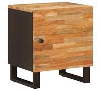 Ziaphsol Cabinet de Chevet Marron en Bois de Mangue Massif, Made from Solid Mango Wood with Warm Brown Finish, Measuring 40 by 33 by 46 Centimeters, Perfect for Bedroom Or Living Room