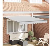 Ziaphsol Cadre d'auvent réglable Anthracite 3 x 2,5 m en Acier avec mécanisme rétractable, Support en Aluminium, idéal pour terrasse Jardin Balcon pergola, Robuste et Facile à Monter
