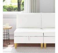 Ziaphsol Canapé avec espace de rangement en tissu moderne scandinave salon multifonction, ottoman marron avec rembourrage en mousse, cadre en bois durable, pour salon, lit d'appoint