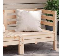 Ziaphsol Canapé d'angle de jardin en pin massif - 63,5 x 63,5 x 62,5 cm - Non traité - Meuble d'extérieur robuste pour terrasse, balcon, jardin - Design modulaire pour une conception flexible