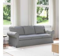 Ziaphsol Canapé d'angle gris clair avec fonction couchage - 215 x 82 x 80 cm - Canapé moderne en tissu pour salon et bureau - Paysage de vie modulaire avec fonction lit - Design robuste - Sièges