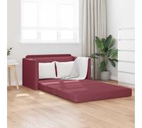 Ziaphsol Canapé-lit 110 cm en tissu bordeaux avec fonction couchage et coffre de lit, canapé d'angle moderne pour salon, lit d'invité, salon, bureau, design scandinave, durable, facile à monter