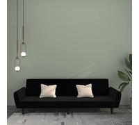 Ziaphsol Canapé-lit 2 Places en Velours Noir Convertible réversible avec Coffre de Rangement, Design Moderne pour Salon Chambre Bureau, Facile à déhousser et modulable