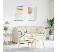 Ziaphsol Canapé-lit modulaire avec coussin en velours crème pour salon et bureau, extensible, fonction relaxation, design lounge, style scandinave, paysage de vie confortable, coffre de lit, moderne