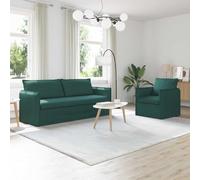 Ziaphsol Canapé modulable 2 pièces Vert foncé pour Salon intérieur, canapé Convertible avec Cadre métallique Durable, assises Confortables, Design Moderne, idéal pour séjour, Chambre ou Bureau