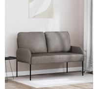 Ziaphsol Canapé modulable avec Coussin 110cm Taupe en contreplaqué et métal, Sofa Moderne pour Salon séjour Chambre Bureau Style scandinave ou Vintage, Confortable et Durable