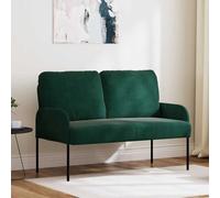 Ziaphsol Canapé modulable avec Coussin 110cm Vert foncé en contreplaqué Moderne pour Salon séjour Chambre Bureau Style scandinave ou Vintage avec Pieds en métal Robuste et Tissu Polyester Doux