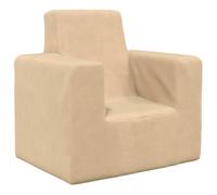 Ziaphsol Canapé pour enfant en peluche douce avec rembourrage en mousse, housse amovible et lavable pour chambre d'enfant, pour jouer, s'asseoir et se détendre, 52 x 38 x 50 cm