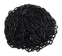 Ziaphsol Chaîne de barrière noire 30 m Ø 4 mm en plastique pour marquage de sécurité, marquage d'avertissement, marquage de sol, marquage de risque, arrêt, chantier et industrie