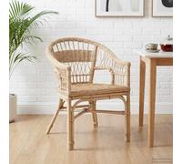 Ziaphsol Chaise empilable naturelle 60 x 60 x 81 cm en rotin moderne avec siège et dossier respirants, empilable pour une utilisation peu encombrante dans les espaces de vie et les bureaux modernes