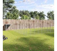 Ziaphsol Chenil en Acier argenté 37,51 m² avec Toit en polyéthylène résistant à l'eau pour Chien Grand Espace d'exercice sécurité verrouillable Habitat extérieur