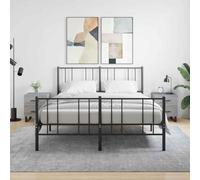 Ziaphsol Chevet Table Appoint 2 pcs Sonoma Gris 40x35x47.5 cm Modern Bedroom Nightstand with Storage Drawer Metal Legs for Living Room Dorsitory Adult Child Furniture