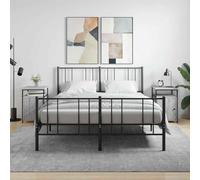 Ziaphsol Chevet Table Appoint 2 pcs Sonoma Gris Modern Bedroom Nightstand with Storage and Adjustable Feet for Bedroom Living Room Lounge Home Decor