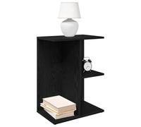 Ziaphsol Chevet Table Appoint 2 Pieces Chêne Noir Modern Bedroom Nightstand with Storage and Durable Wood Engineering for Living Room Or Dorsitory Use
