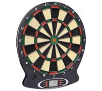 Ziaphsol Cible de fléchettes électrique edart avec écran LCD, 18 jeux, 159 options, pour jusqu'à 8 joueurs, noir, en polypropylène et acier, montage mural pour jeu à domicile