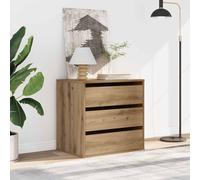 Ziaphsol Commode d'angle chêne Artisanal 60x41x58 cm Bois d'ingénierie Meuble Rangement tiroirs pour Chambre Salon entrée Dressing
