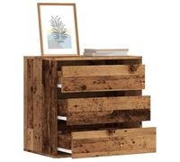 Ziaphsol Commode d'angle en Bois d'ingénierie 60x41x58 cm avec 3 tiroirs pour Chambre, Salon ou entrée, mobilier de Rangement Pratique et Robuste pour Organisation Quotidienne