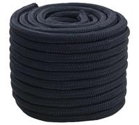 Ziaphsol Corde de Bateau Bleu Royal 25 m en Polyester Robuste pour nautisme activités maritimes Fixation et remorquage résistance UV et intempéries