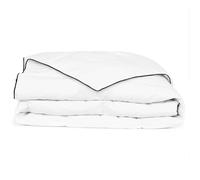 Ziaphsol Couette d'hiver en duvet 140 x 200 cm, couette en microfibre brossée avec plumes de canard et garnissage en duvet, respirante, lavable jusqu'à 40 °C, pour chambre à coucher et lit d'appoint