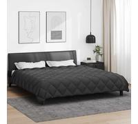 Ziaphsol Couette d'hiver en microfibre anthracite, 200 x 240 cm, garnissage polyester 450 g/m², respirante pour chambre à coucher, chambre d'amis, en hiver pour une chaleur uniforme