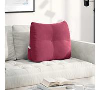 Ziaphsol Coussin de dossier en velours avec poche latérale, ergonomique, pour canapé, lit, salon, chambre à coucher, matériau en velours doux, housse amovible, idéal pour la détente, la lecture