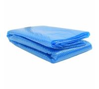 Ziaphsol Couverture de Piscine Bleu 488 x 244 cm PE avec Chambres à air, Protection Thermique et étanchéité pour Bassin extérieur, réduction de l'évaporation, Facile à Ranger et adaptée à la terrasse