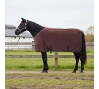 Ziaphsol Couverture Équine Brun Foncé 75 cm Polyester Résistante Extérieur Paddock Hiver Chaleur Douceur Respirante Protection Garrot Encolure Ventre