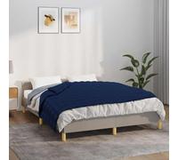 Ziaphsol Couverture lestée bleue - 120 x 180 cm - 9 kg - Tissu en coton matelassé - Avec rembourrage en perles de verre - Pour lit et canapé - Douce et respirante - Pour chambre à coucher et chambre